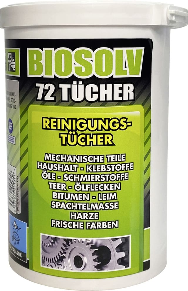 Actalys Mehrzweckreinigungstücher Biosolv 72 Tücher Werkstattausrüstung-Zubehör