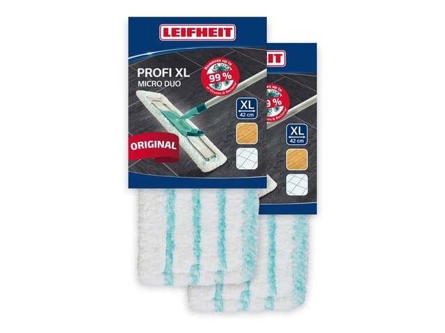 Leifheit 2er Set Wischbezug Micro Duo 42 cm 55126 Profi