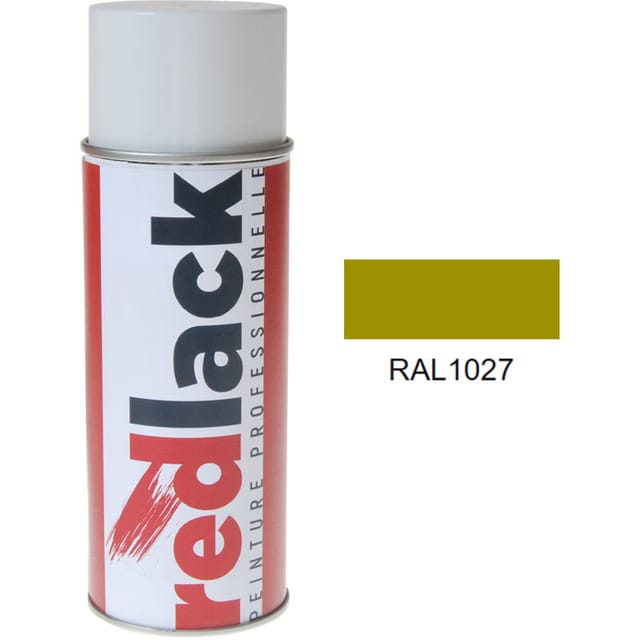 Sprühfarbe 400 ml – RAL 1027 - Matt - Currygelb - für verschiedene Oberflächen - Redlack