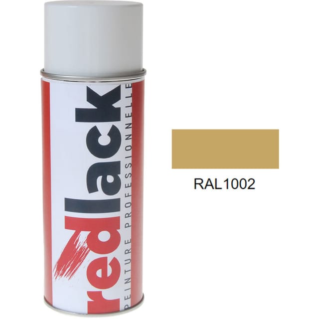 Sprühfarbe Sandgelb ral 1002 Matt Mehrflächen Redlack