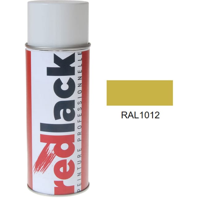 Sprühfarbe Zitronengelb ral 1012 Matt Mehrflächen Redlack