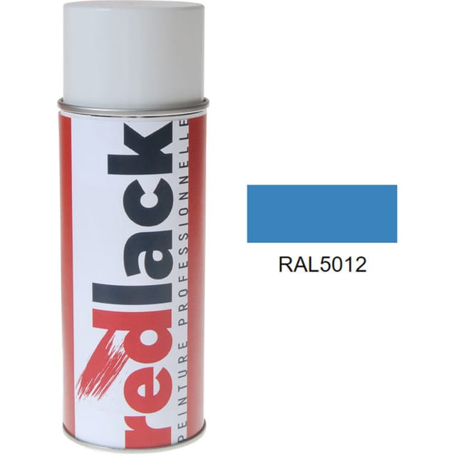 Sprühfarbe 400 ml – RAL 5012 - Glanz - Kobaltblau - für verschiedene Oberflächen - Redlack
