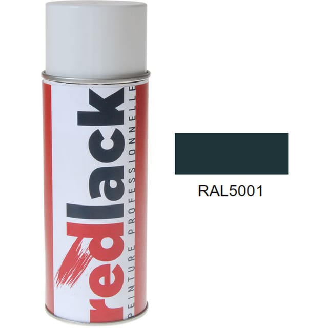 Sprühfarbe Blaugrün ral 5001 Seidenmatt Mehrflächen Redlack