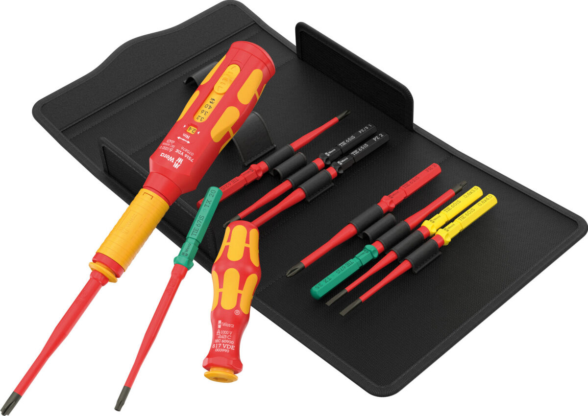 Wera Kraftform Kompakt VDE Safe-Torque Speed Schaltschrank-Set Basic 1 Schraubendreher Set 11-tlg.