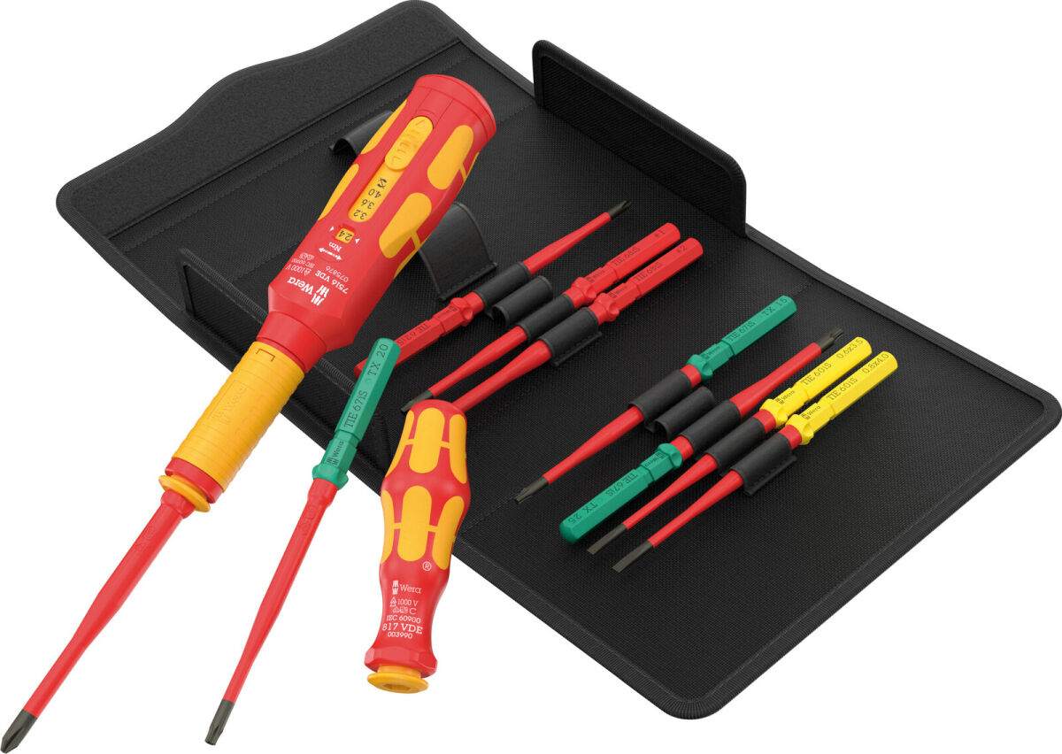 Wera Kraftform Kompakt VDE Safe-Torque Speed Schaltschrank-Set Basic 2 Schraubendreher Set 11-tlg.