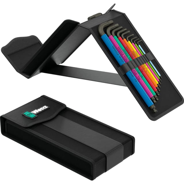 Wera Big Pack Multicolour Innensechskant Hex-Plus Set 1 Winkelschlüsselsatz metrisch und zöllig 19-tlg.