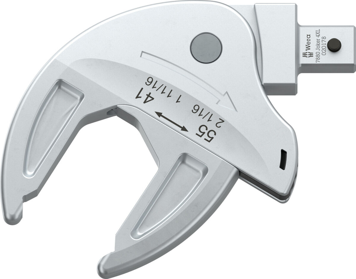 Wera 7880 Joker 4XL Selbstjustierender Einsteck-Maulschlüssel 41-55 mm für 14x18 mm Aufnahme