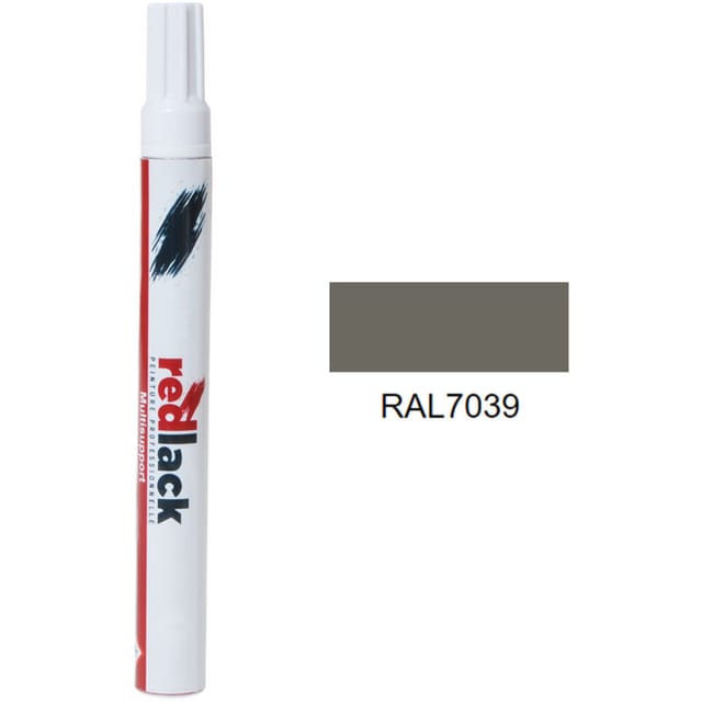 Redlack - Ausbesserungslack mit Filzstift Quarzgrau ral 7039 Matt Mehrflächen