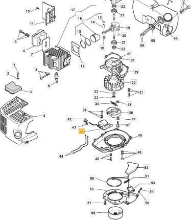 Elektronische Zündspule für HT55 HT60 GGP STIGA Heckenscherenmotor 6981204