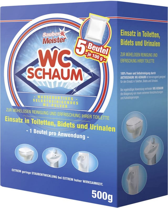 WC-Reinigungsschaum 5 x 100 g WC–Schaum