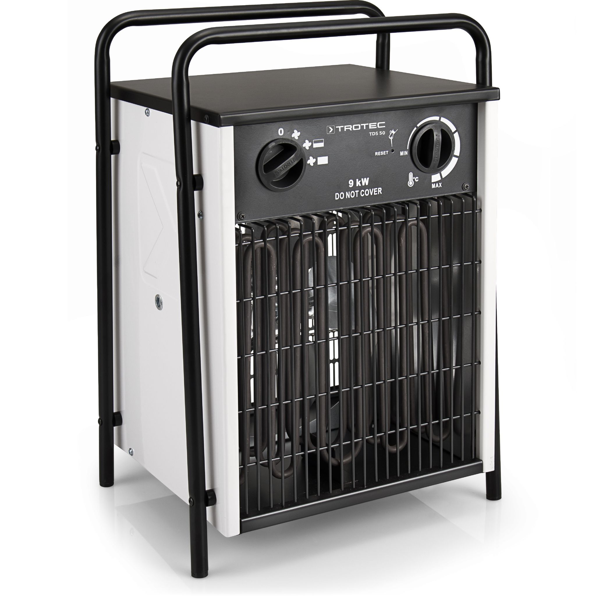 Trotec Elektro Heizlüfter Tds 50 – Heizleistung 4,5 Kw / 9 Kw – Bauheizer Luftmenge 708 M³/h – Heizgebläse