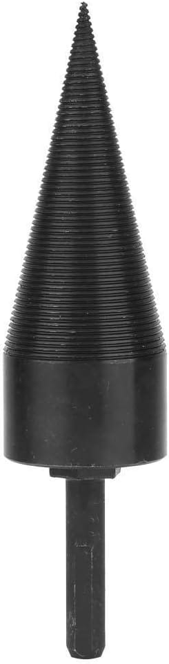 Brennholzspalter, schwarzer sechseckiger Brennholzspalter, elektrischer Holzspalter (42 mm)
