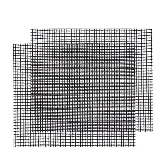 Grillmatte aus Netzgewebe, zuschneidbare Backmatte, Antihaft-Grillnetz, 2 Stück