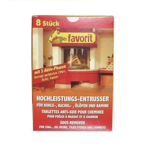 Favorit 512113 EntruÃƒüer 8 Würfel für Kohle-/ Ãƒ¢ Äläfen, RuÃƒü entfernen, Ofenreiniger