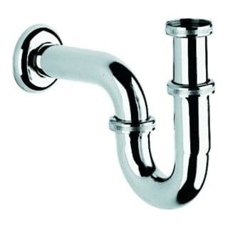 Röhren-Geruchverschluss 28947 1 1/4Zoll für Waschtische chrom
