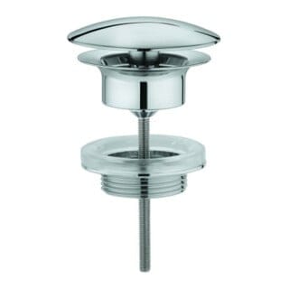 Ablaufventil 65808 1 1/4Zoll für Waschtisch ohne Überlauf chrom