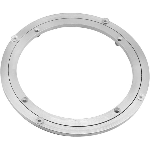 Lazy Susan-drehteller Aus Aluminiumlegierung, Robuster Lazy Susan, Drehteller Mit Drehbarem Lager, Glatter Runder Esstisch (18 Zoll) – Rw-kugellager