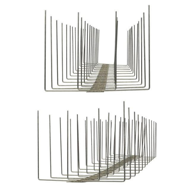 3 Meter (6 x 0,5m) Taubenspikes 4-reihig auf V2A-Titan - hochwertige Lösung für Vogelabwehr Taubenabwehr Edelstahl Spikes