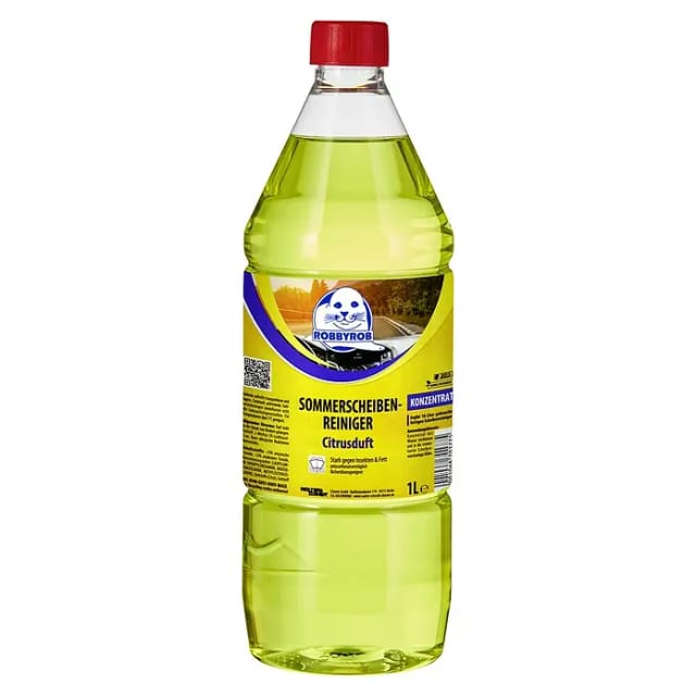 Robbyrob 1 Liter Sommer Scheibenreiniger Konzentrat 1:10 mit Citrus Duft