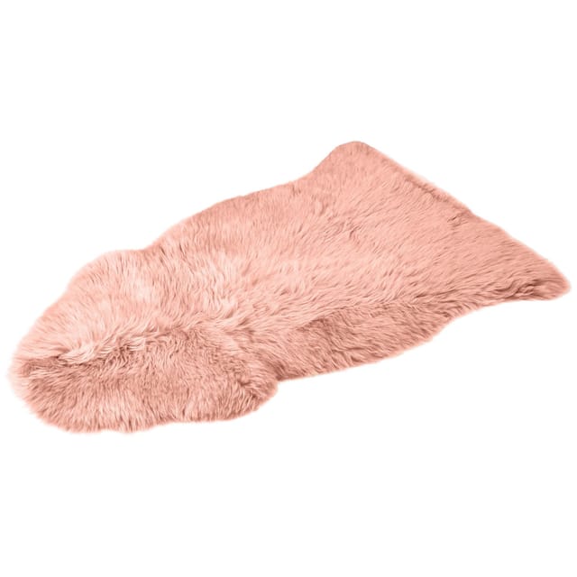 Schaffell Audrey Premium-Qualität Rosa 90 x 60 cm