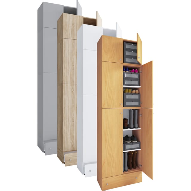 Schuhschrank Kleiderschrank Lona 5f AS