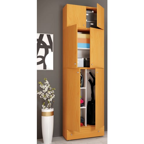 Holz Besenschrank Putzschrank Lona SA
