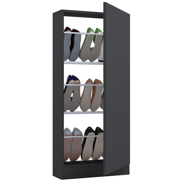FulisaHT Schuhschrank 1 Tür anthrazit.