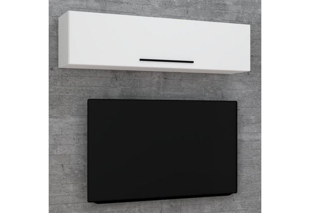ArilaXL TV Tisch wandschrank 1 Klaptür weiß.