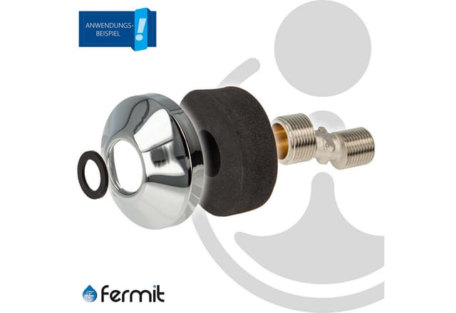 Fermit Wandarmaturendichtung für S-Anschluss - Höhe 31 mm - 2-er Set
