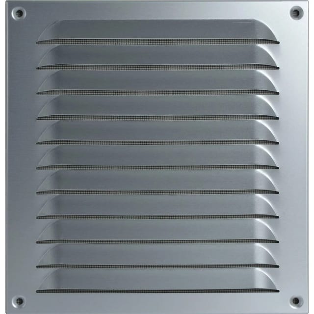 UPMANN Wetterschutzgitter aufschraubbar eckig 230x240 mm Alu silber