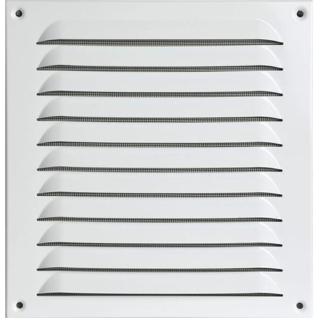 Vollmer - upmann Wetterschutzgitter aufschraubbar eckig 230x240 mm Alu weiß