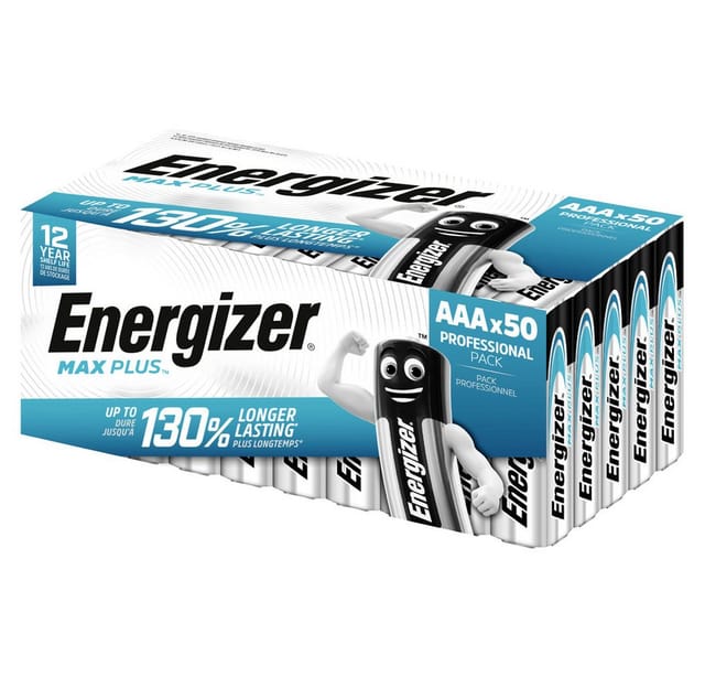 Energizer - Max Plus Micro (AAA)-Batterie Alkali-Mangan 1.5 v 50 St.