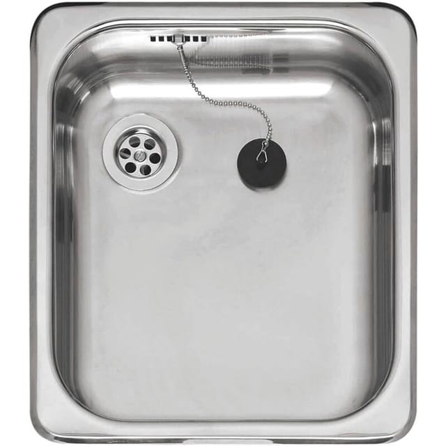 Einbauspüle R18 3530 osk Edelstahl Spülbecken für 400mm Unterschrank, 350x398mm - hochwertiges Spülbecken für die Küche - Reginox
