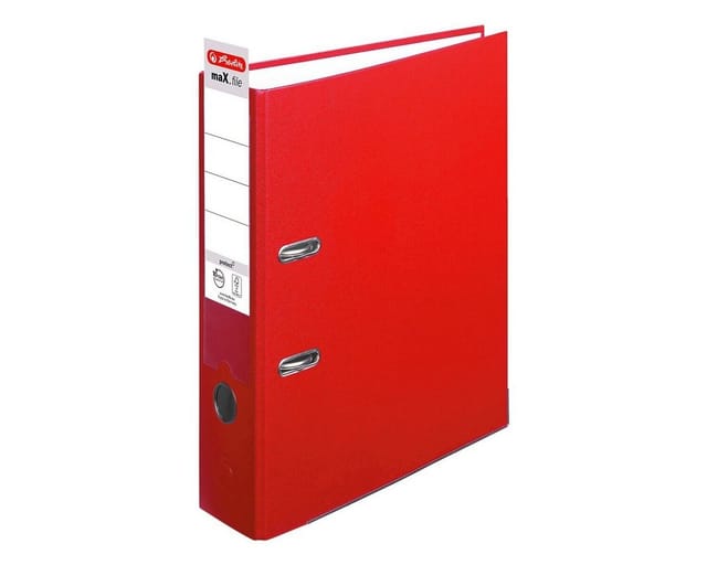 Herlitz Ordner maX.file protect 5480306 DIN A4 80mm PP rot