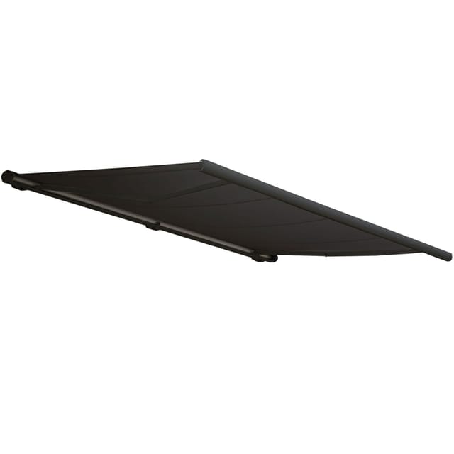 [NEUWERTIG] Elektrische Kassettenmarkise HHG-606, Markise Vollkassette 6x3m Polyester anthrazit, Rahmen anthrazit