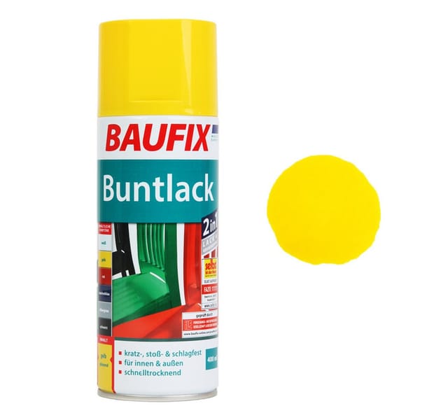 Buntlack Spray-Dose Rapsgelb glänzend