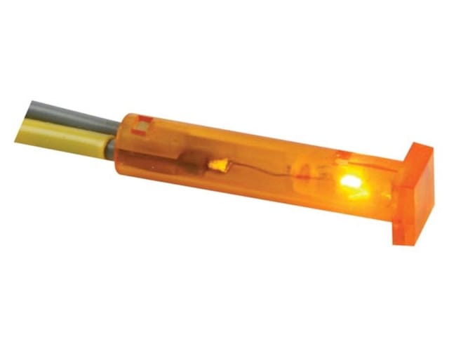 Viereckige 7 x 7mm led-signalleuchte 220V amberfarbig
