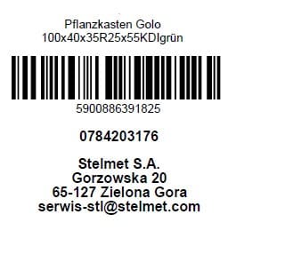 Weitere - Pflanzkasten Golo 100 x 40 cm mit Wurzeltuch Pflanzkasten