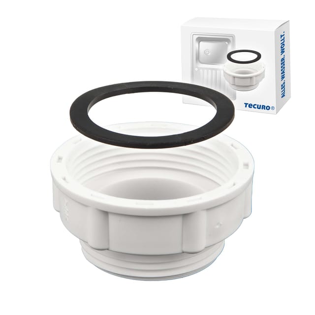 Reduzierstück für Siphon-Ablauf 1 1/2 ig x 1 1/4 ag - Tecuro