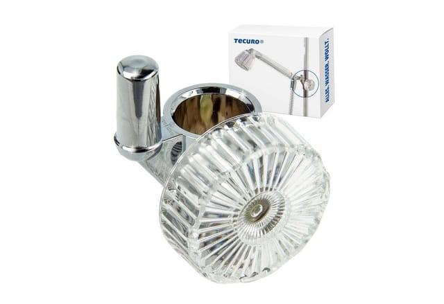 Tecuro - Zapfen-Schieber Halter für Wandstange ø 18 mm, verchromt