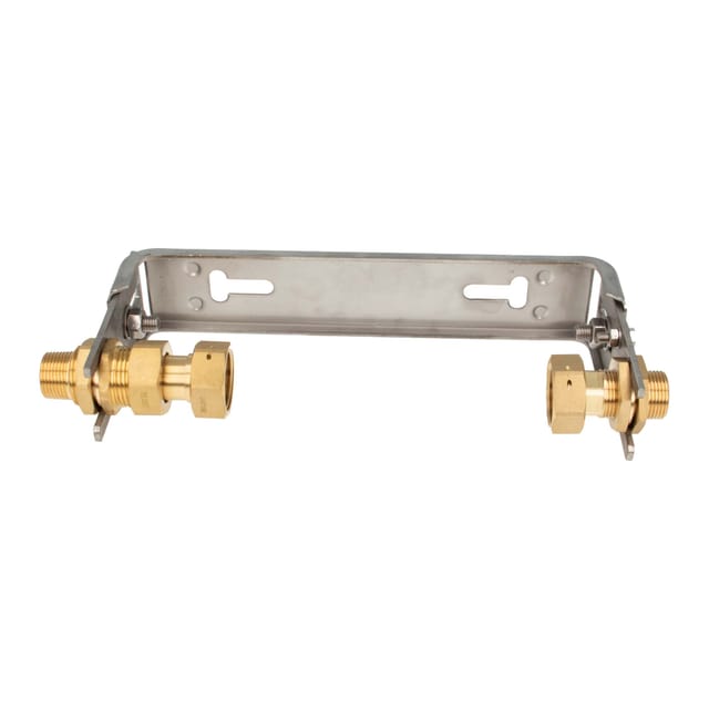 JS Wasserzähler-Bügel 3/4 Zoll - für Hauswasserzähler Q3 DN 20 Baulänge 190 mm, verstellbar, Edelstahl