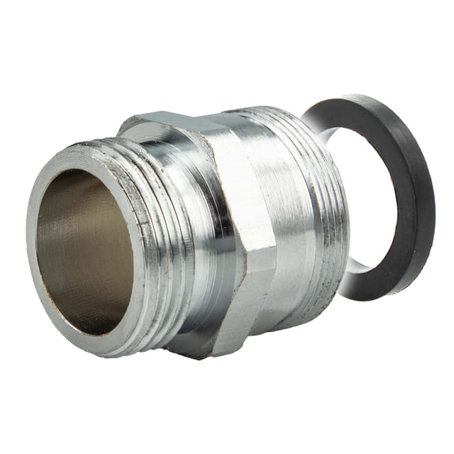 Tecuro - Mischdüse - Armaturen Adapter für Gartenschlauch M28x1 x 3/4 Zoll, verchromt