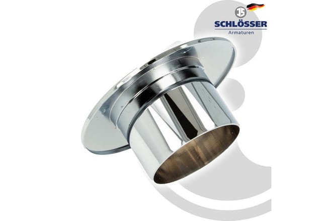 Le Sanitaire - js Kombirosette 2-teilig zu UP-Wasserzähler-Messkapseln eas, verchromt