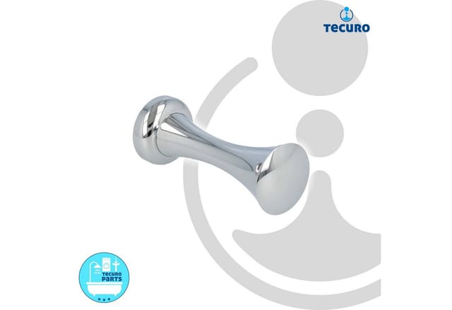 Badetuchhaken 1-fach, Messing verchromt - Tecuro