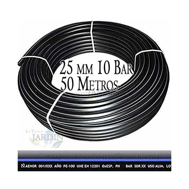 Suinga - Rohr PE100 hd 50m 3/4'' 25mm PN10 flexible hdpe Wasserleitung Trinkwasserleitung Wasserleitungsrohr
