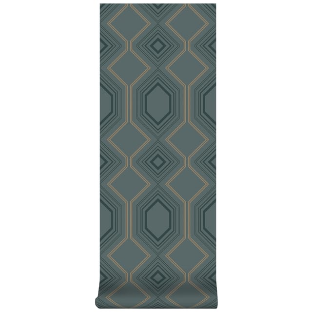 Vliestapete - Art Deco Chic - Grün - 1005x52 cm