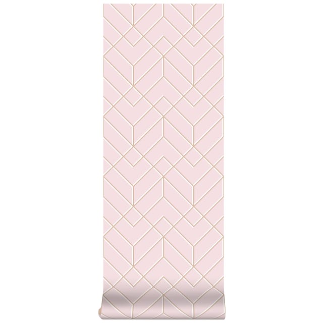 Superfresco Easy - Losanges filaires - Pink - 10m x 52cm