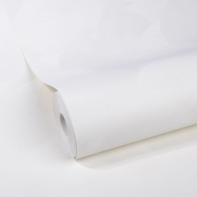 Vliestapete - Basic stuc off Weiss - 10m x 52cm