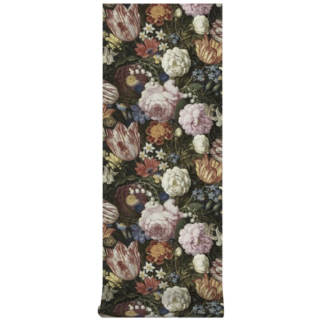 Vliestapete - Alte Meisters Blumen - 10m x 52cm