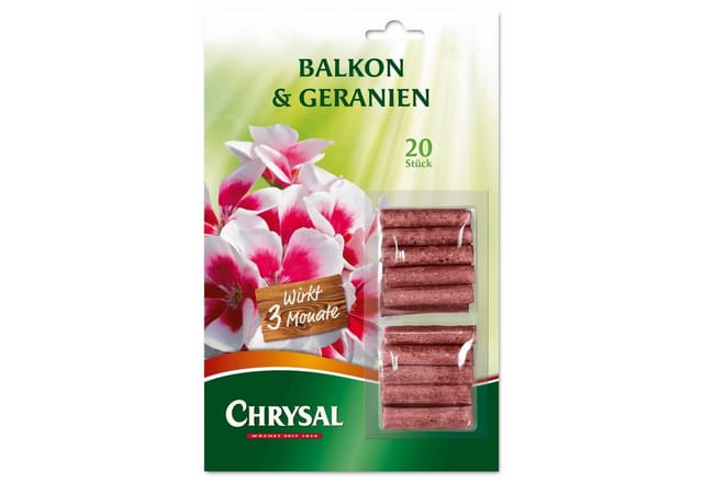 Balkon & Geranien Düngestäbchen - 20 Stück - Chrysal